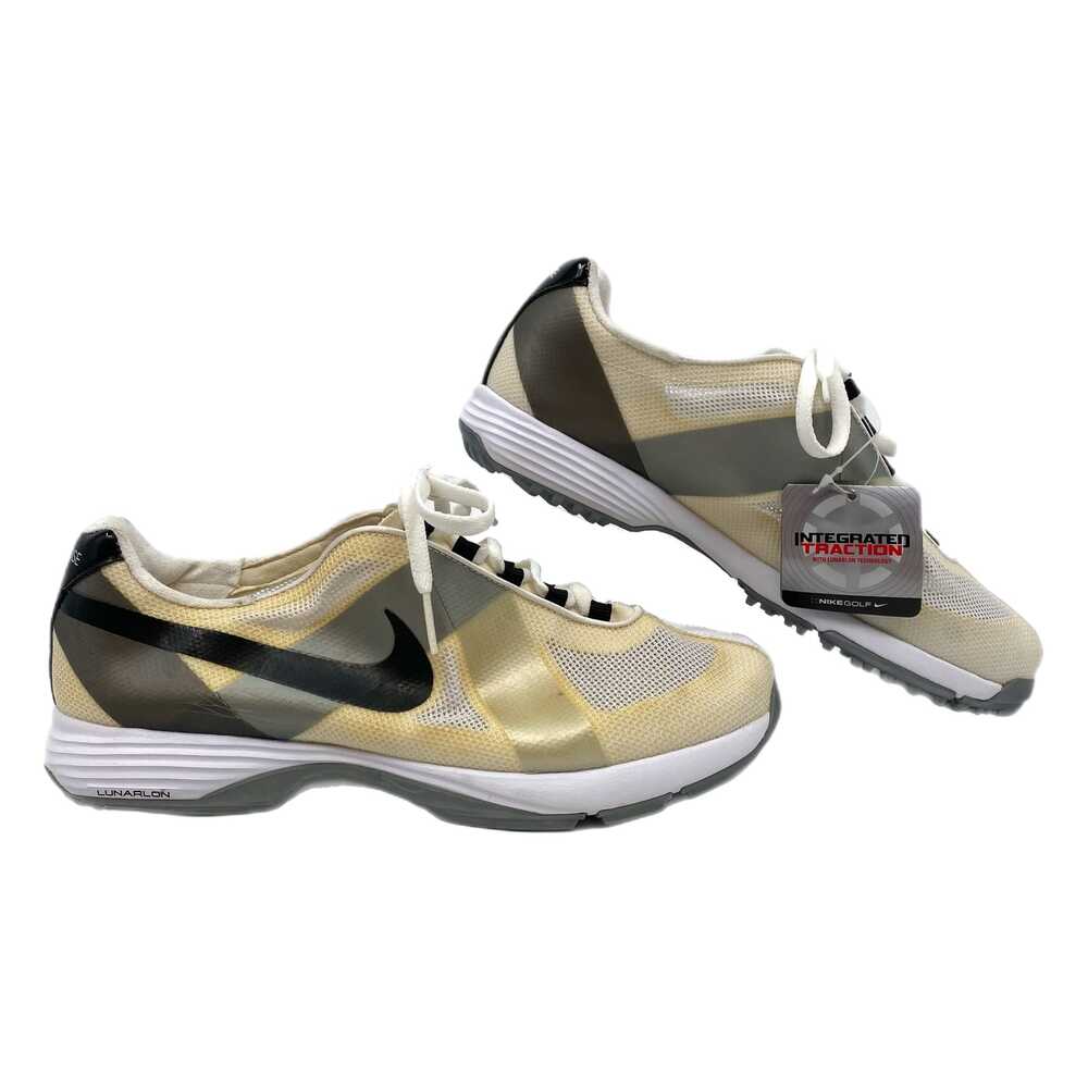 Nike Cream Sneakers Lace-Up Round Toe | Womens 7